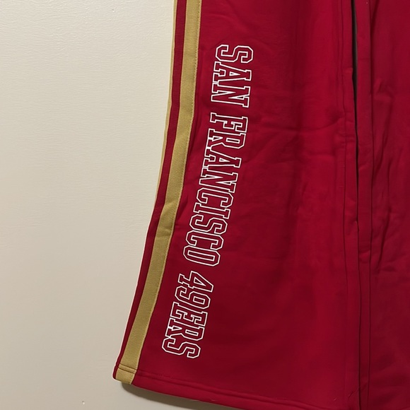 Fashion Nova 49ers Second Half Come-Back Wide Leg Pant - Red - XSmall - Picture 5 of 6